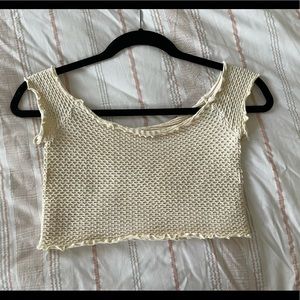 Free people off the shoulder crop top